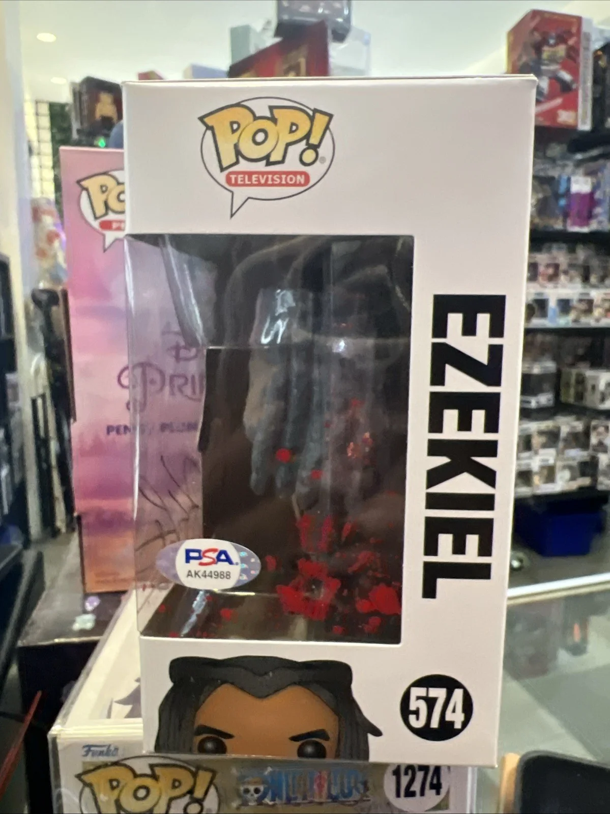 Khary Payton — Walking Dead Khary Payton Funko 574 Ezekiel Inscribed Signed Autograph PSA COA, изображение 2