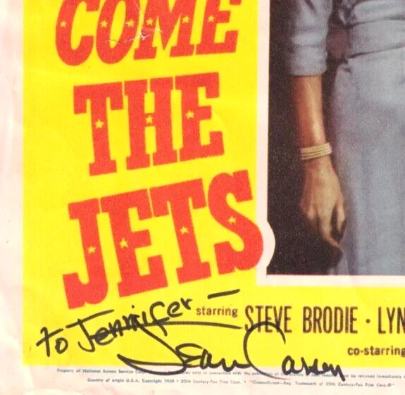 Jean Carson — JEAN CARSON JSA Autographed 11X14 Lobby Card FREE SHIP Andy Griffith Show No PSA, изображение 2