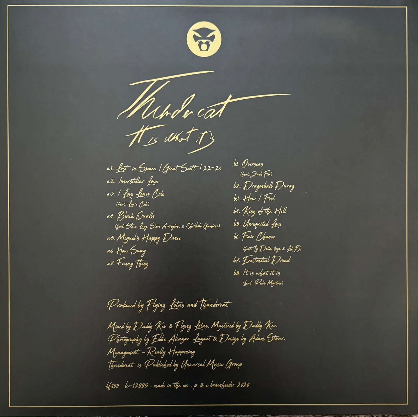 Thundercat Signed It Is What It Is Vinyl Record LP *ON COVER* Mac Miller Music, изображение 3