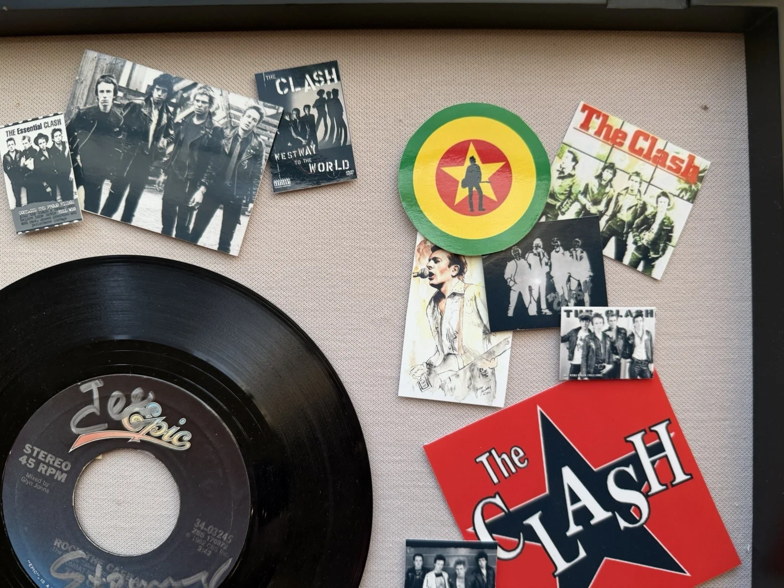 The Clash Joe Strummer Signed Vinyl Record - Rock The Casbah Autograph Signature, изображение 4