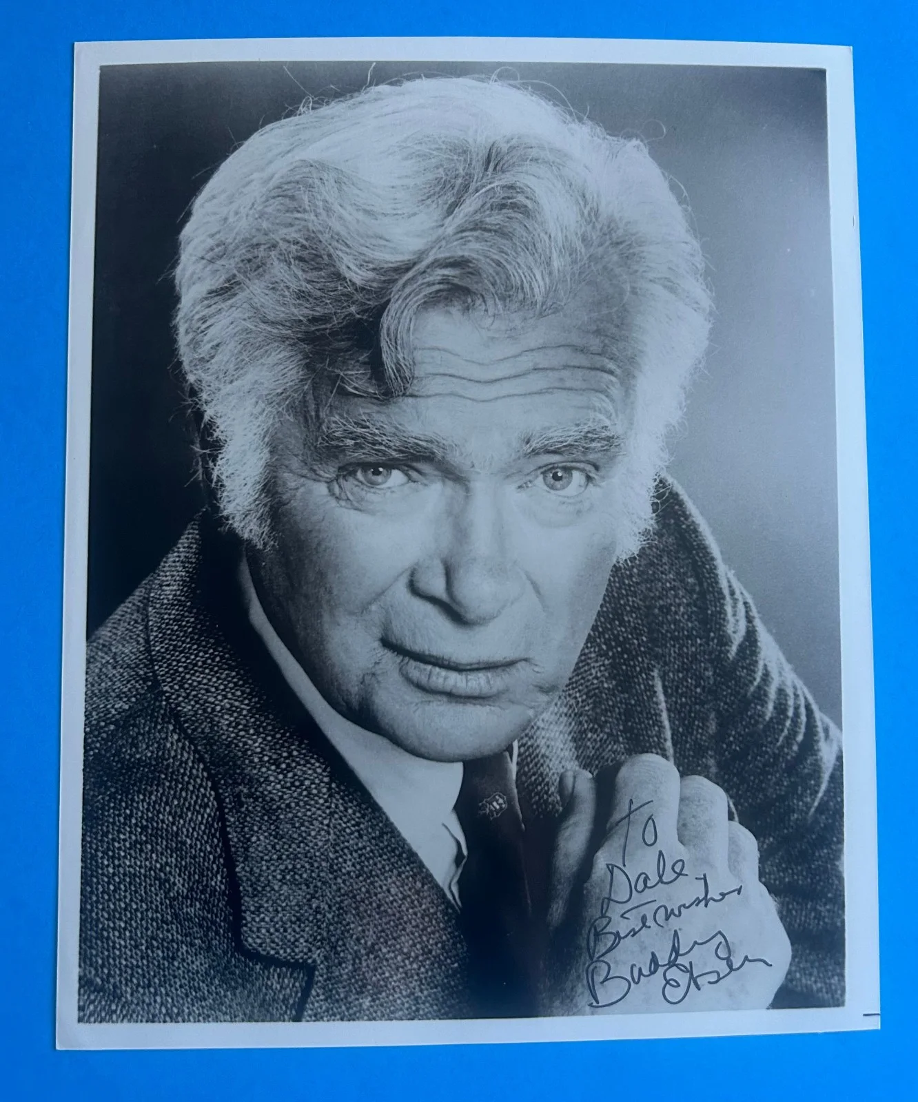 Buddy Ebsen — Buddy Ebsen (Beverly Hillbillies) Boldly Hand Autographed Signed Photograph