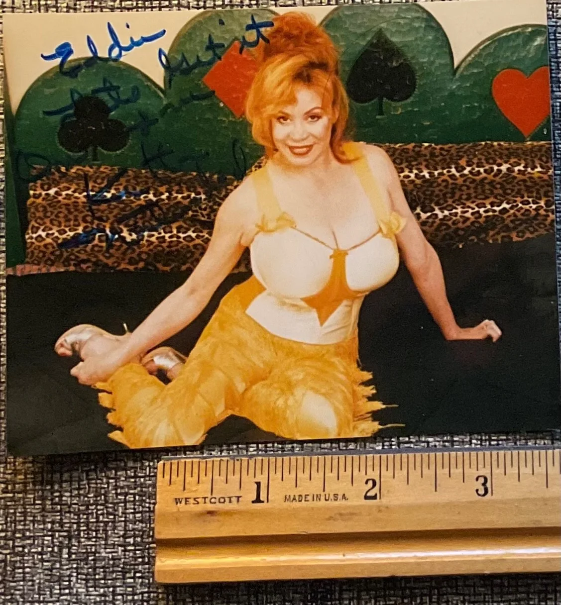 Kitten Natividad Russ Meyer Actress Signed Photo small plus 3 pinup photos, image 2