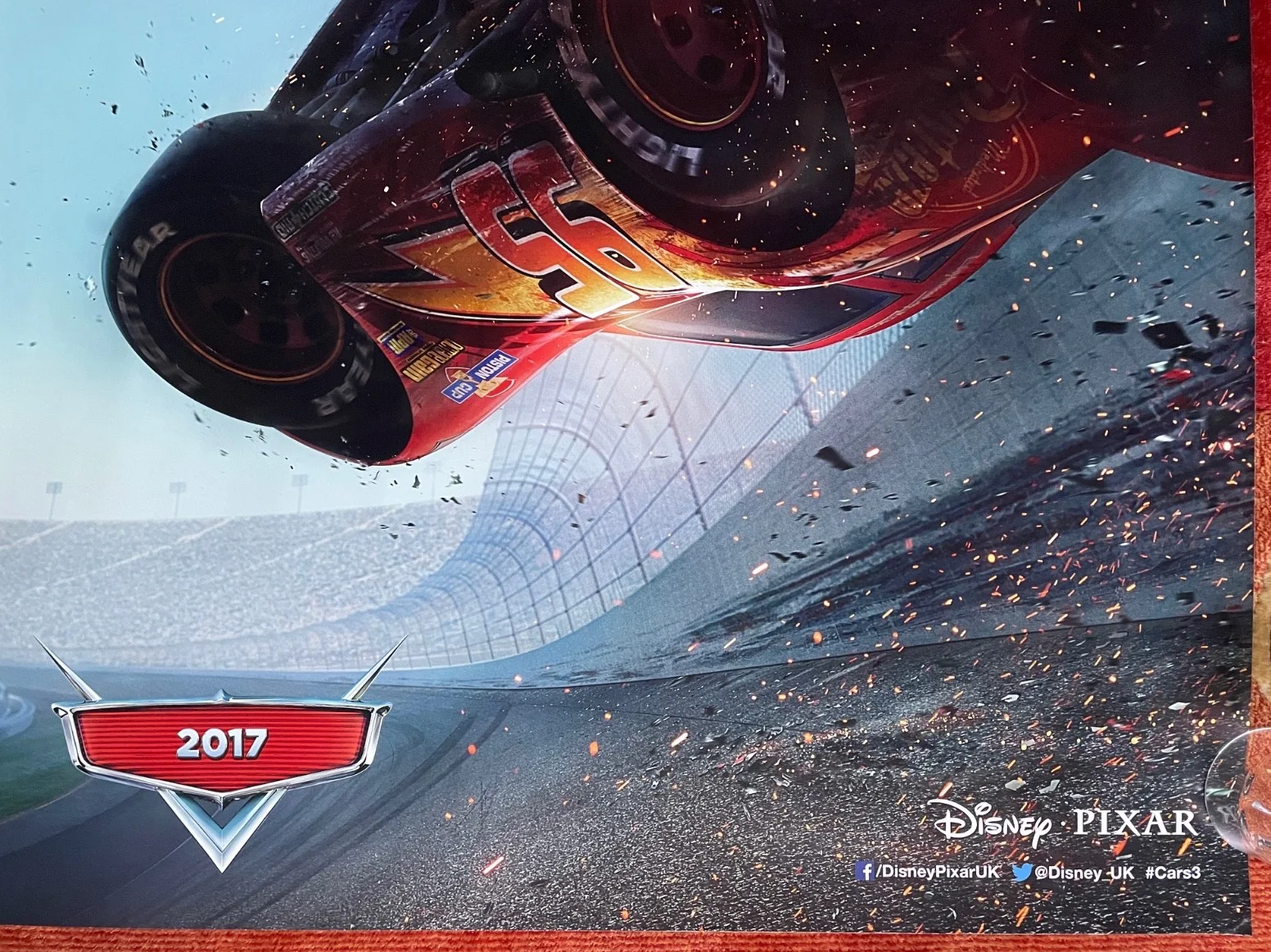 CARS 3 (2017) Pixar UK Advance Teaser Quad Movie Film Poster Owen Wilson, изображение 5