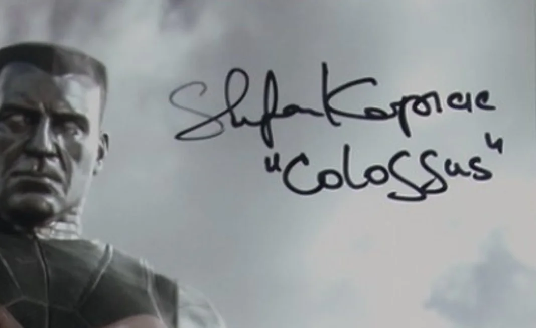 STEFAN KAPICIC — STEFAN KAPICIC 'Colossus' Signed Deadpool 8x10 Photo (JSA Basic COA)-1, image 2