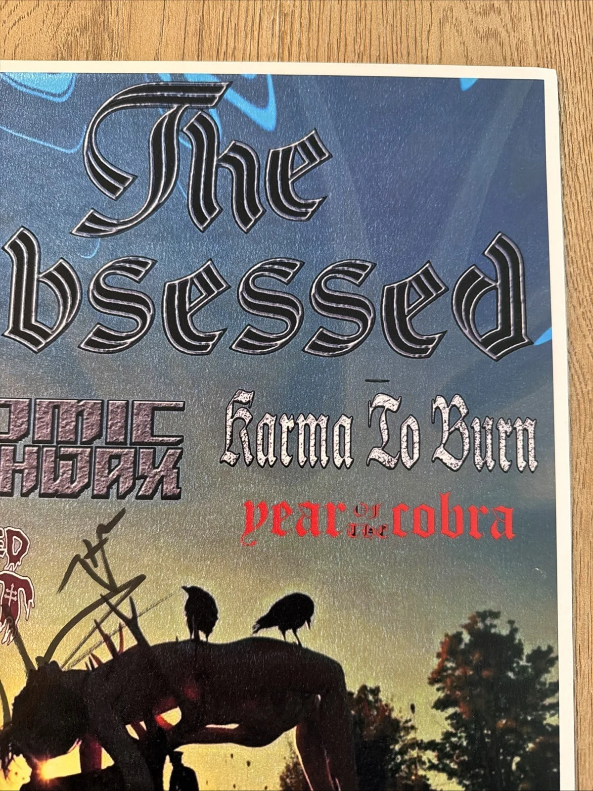 The Obsessed El Corazon Signed Poster Atomic Bitchwax Wounded Giant, image 4