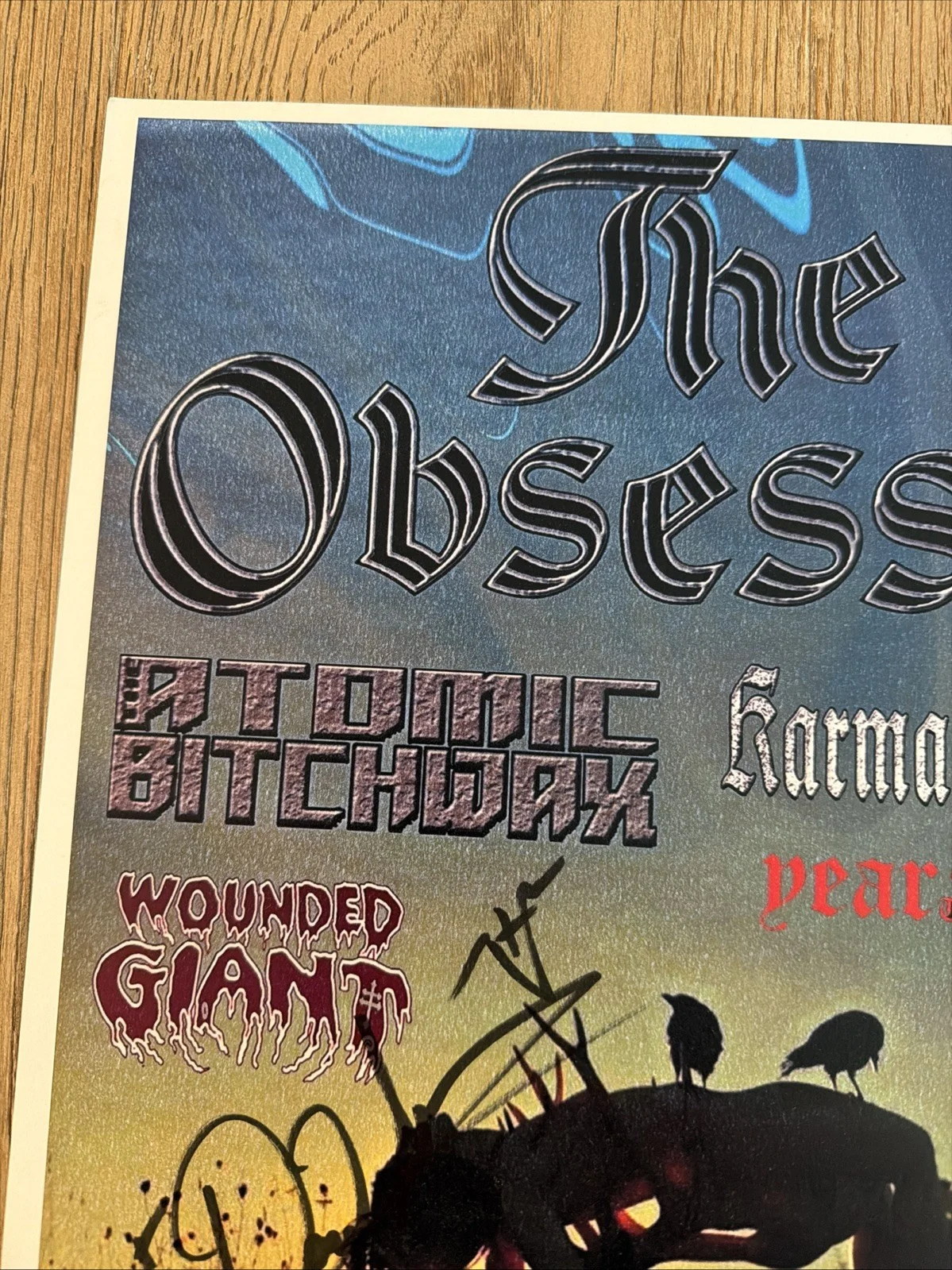 The Obsessed El Corazon Signed Poster Atomic Bitchwax Wounded Giant, image 5