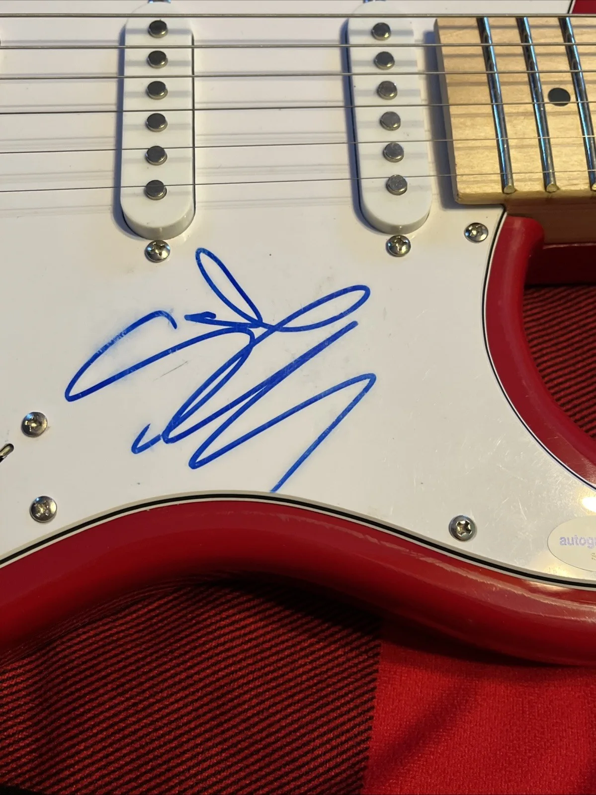STEVE HARWELL SIGNED AUTOGRAPHED ELECTRIC GUITAR SMASH MOUTH ACOA COA RARE, image 4