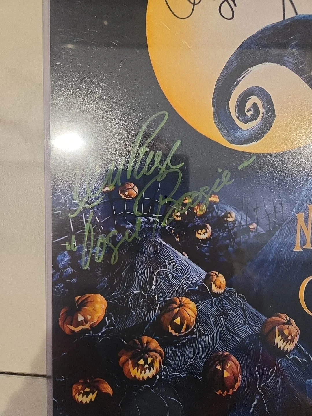 Sarandon, Page, signed 11×17 The Nightmare Before Christmas Photo Beckett COA, image 3