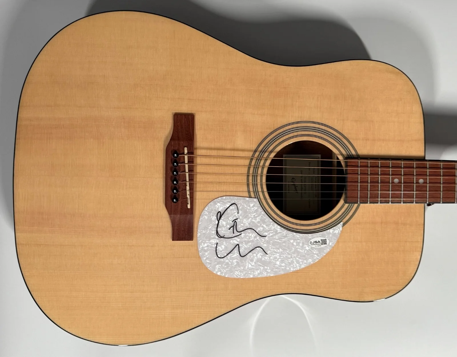 Keith Urban JSA Autograph Signed Guitar Epiphone Acoustic, image 4