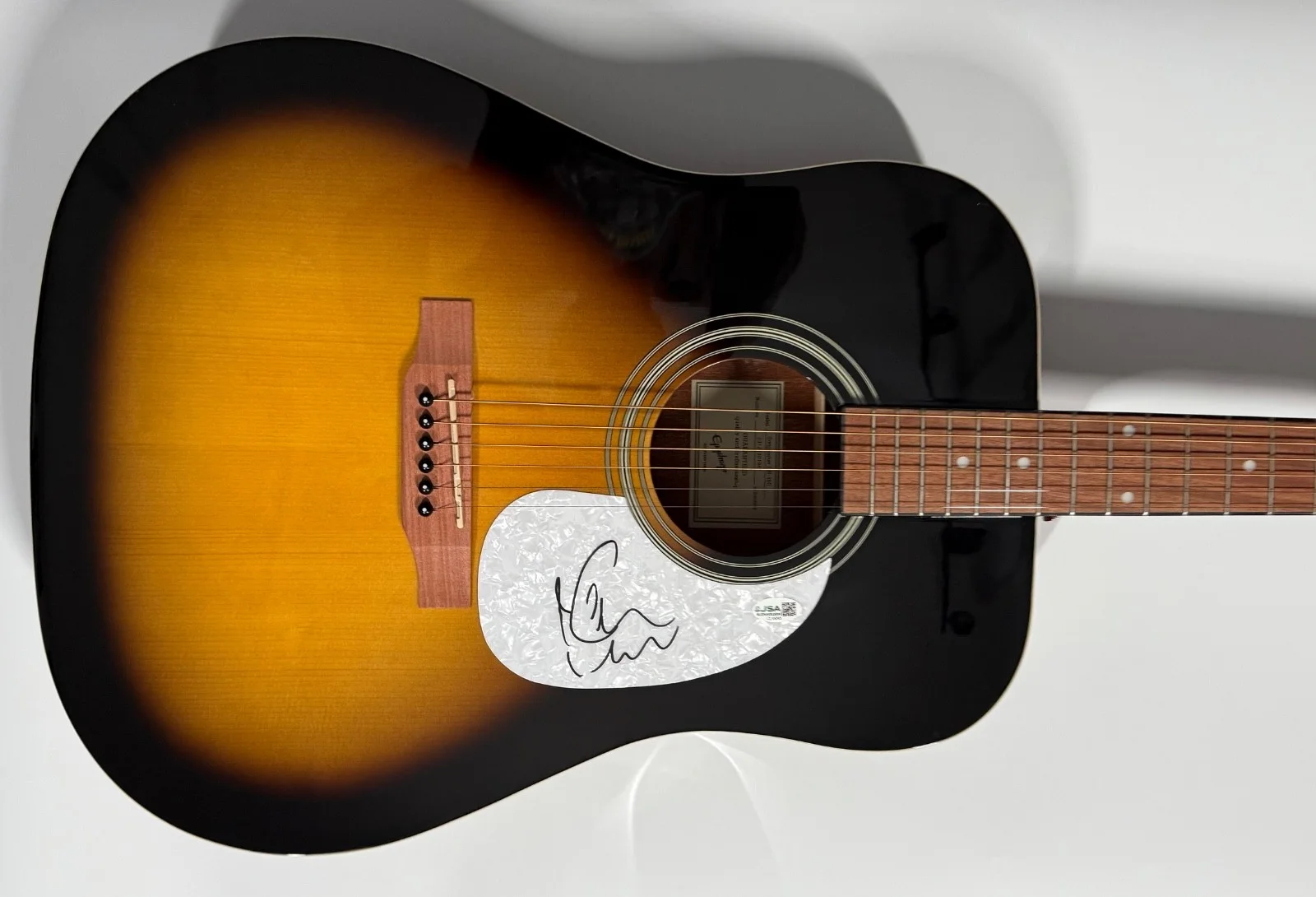 Keith Urban JSA Autograph Signed Guitar Epiphone Acoustic, image 4