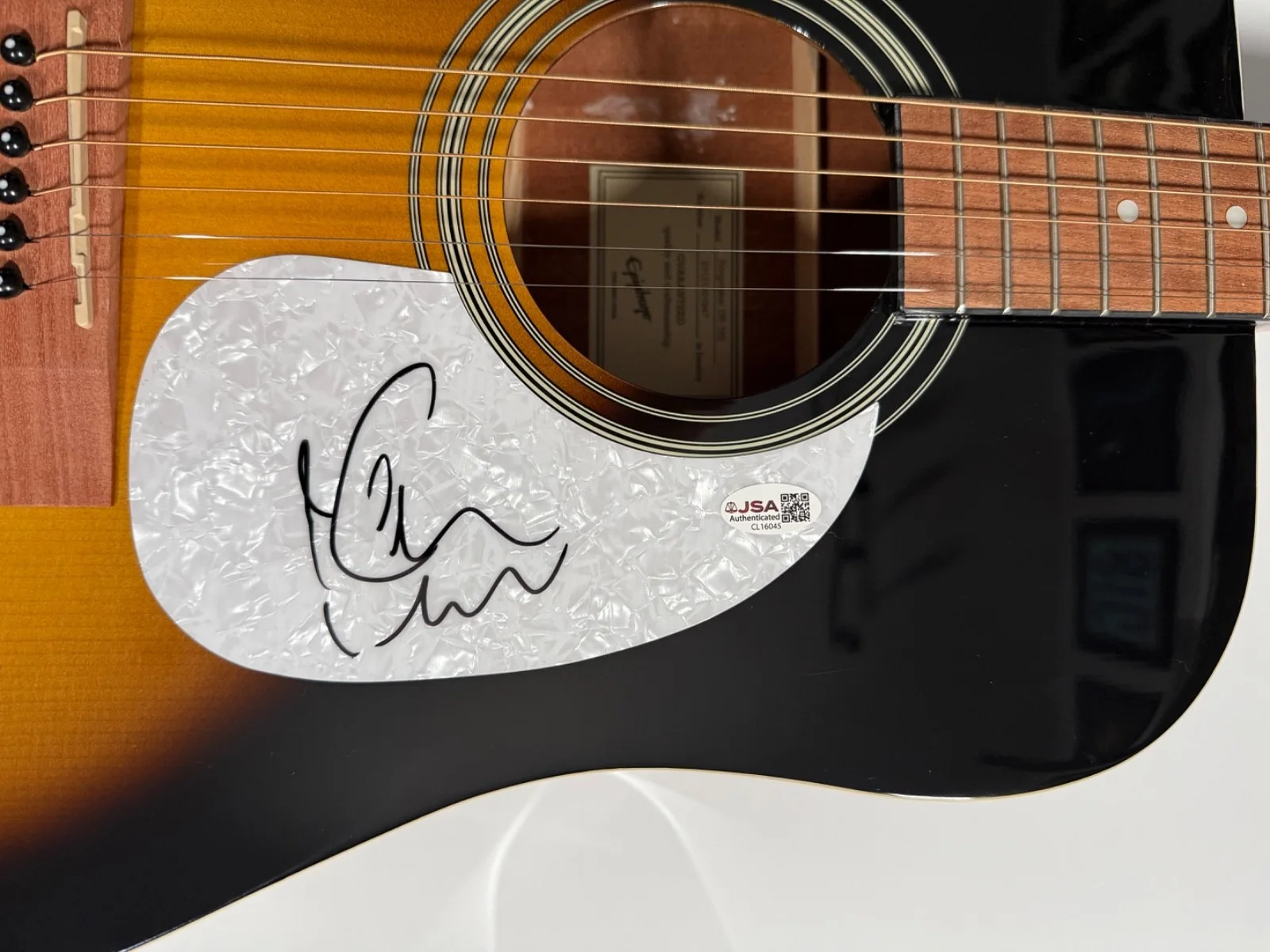 Keith Urban JSA Autograph Signed Guitar Epiphone Acoustic, image 5