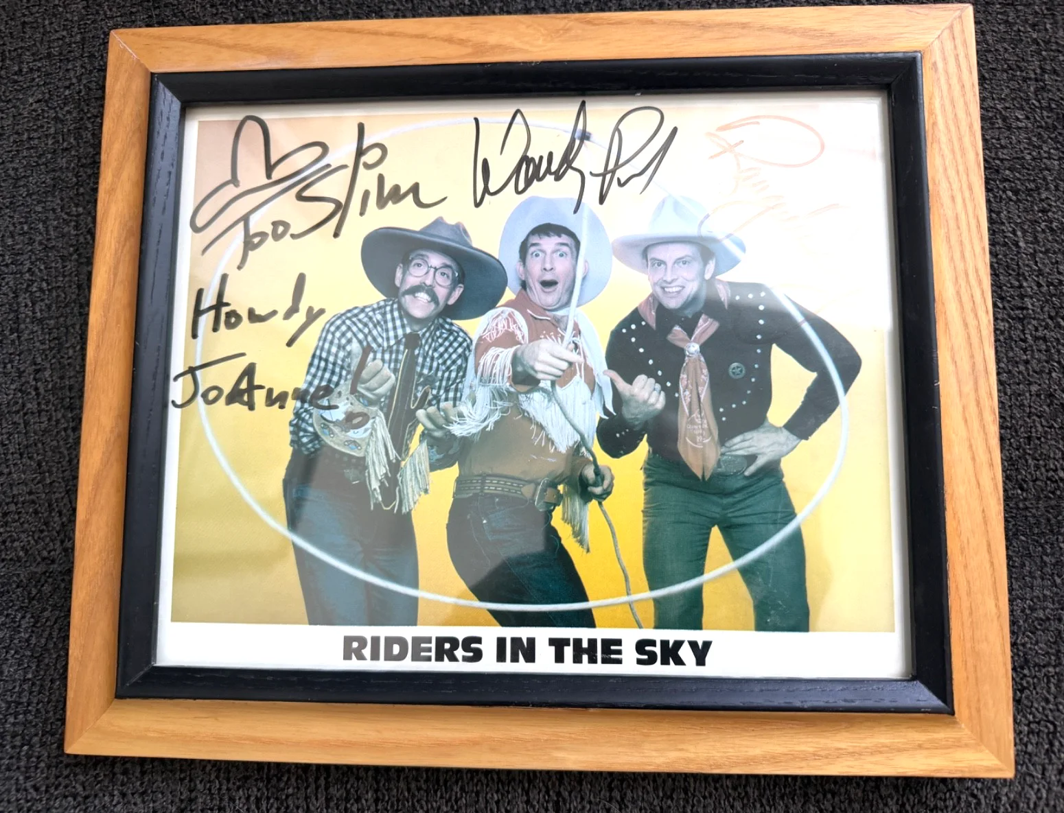 Riders in the Sky — Autographed Signed Riders in The Sky Promotional 8x10 Press Photo Country Music