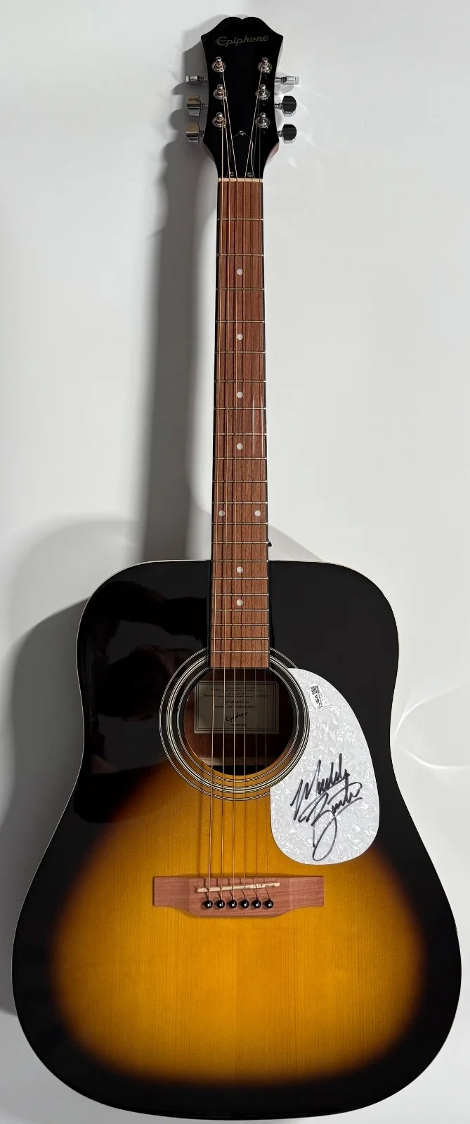 Maddox Batson JSA Autograph Signed Guitar Epiphone Acoustic, image 3