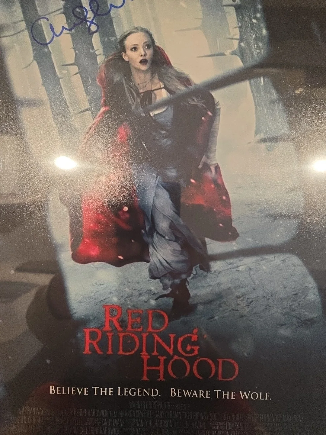 Amanda Seyfried signed 11x17 poster Red Riding Hood OCCM COA, изображение 4