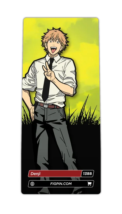 FiGPiN Denji (1388) Chainsaw Man (Manga) 3-Inch Enamel Pin, изображение 2