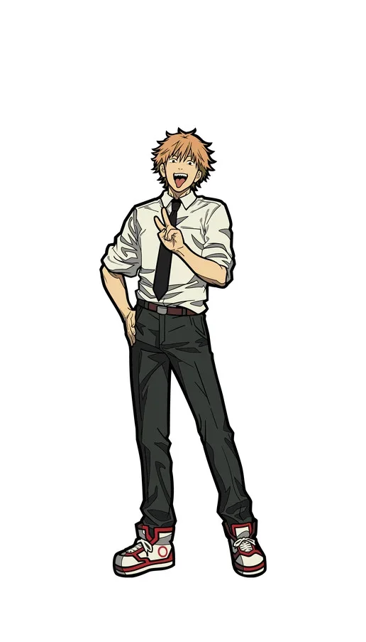 FiGPiN Denji (1388) Chainsaw Man (Manga) 3-Inch Enamel Pin, изображение 4