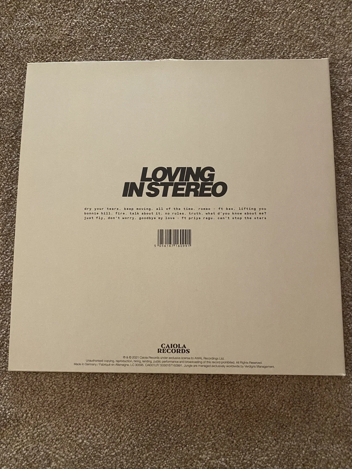 Jungle - Loving in Stereo - SIGNED (2021), image 3