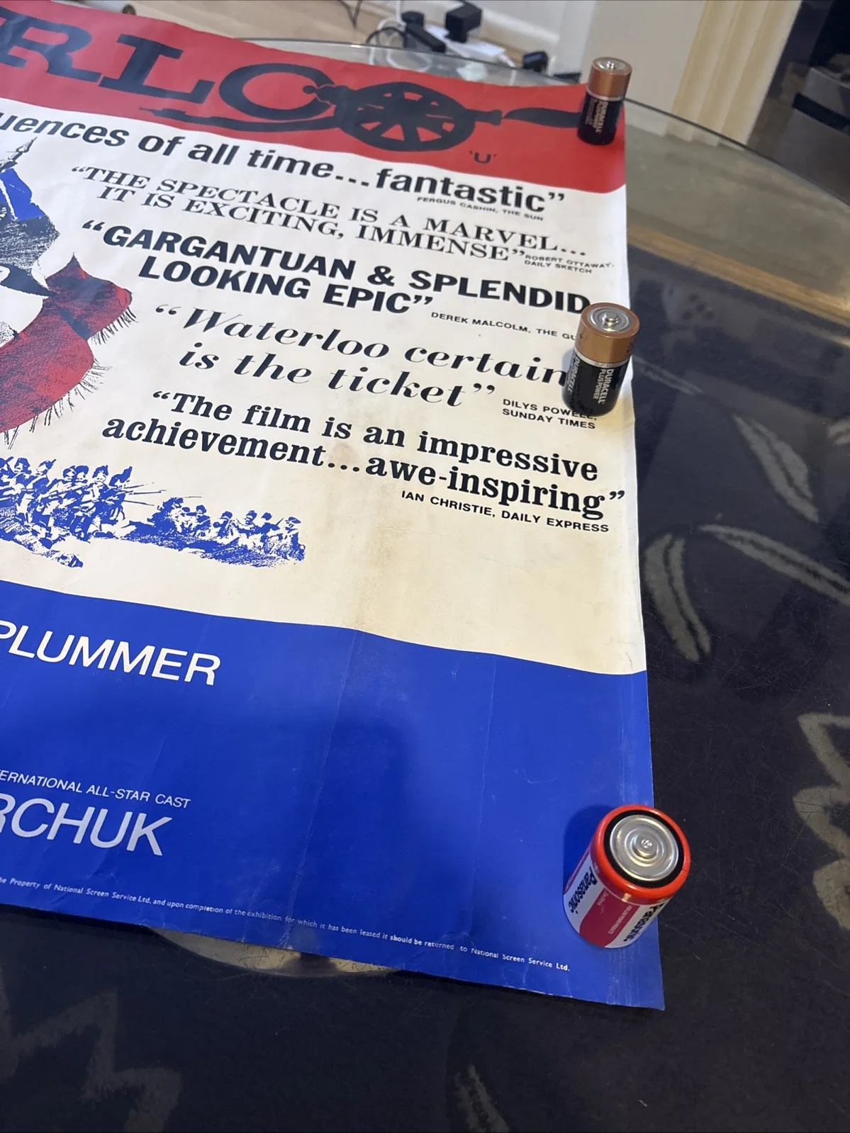 Waterloo Original Movie Film Poster Quad 1970 Steiger Plummer NSS Rare Napoleon, изображение 5