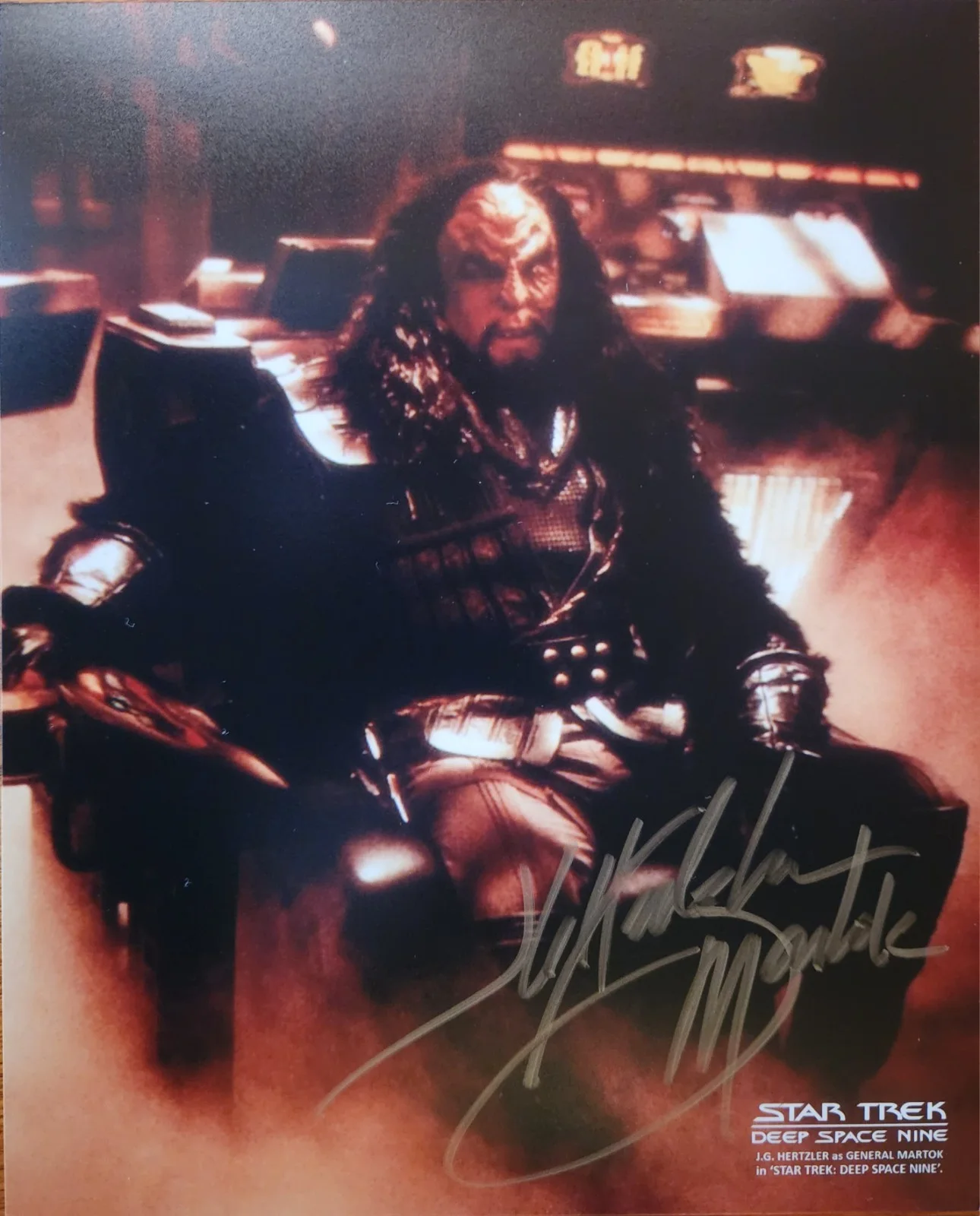 J.G. Hertzler — J.G. Hertzler Star Trek: Deep Space Nine DS9 Signed Martok 8x10 Photo Autograph