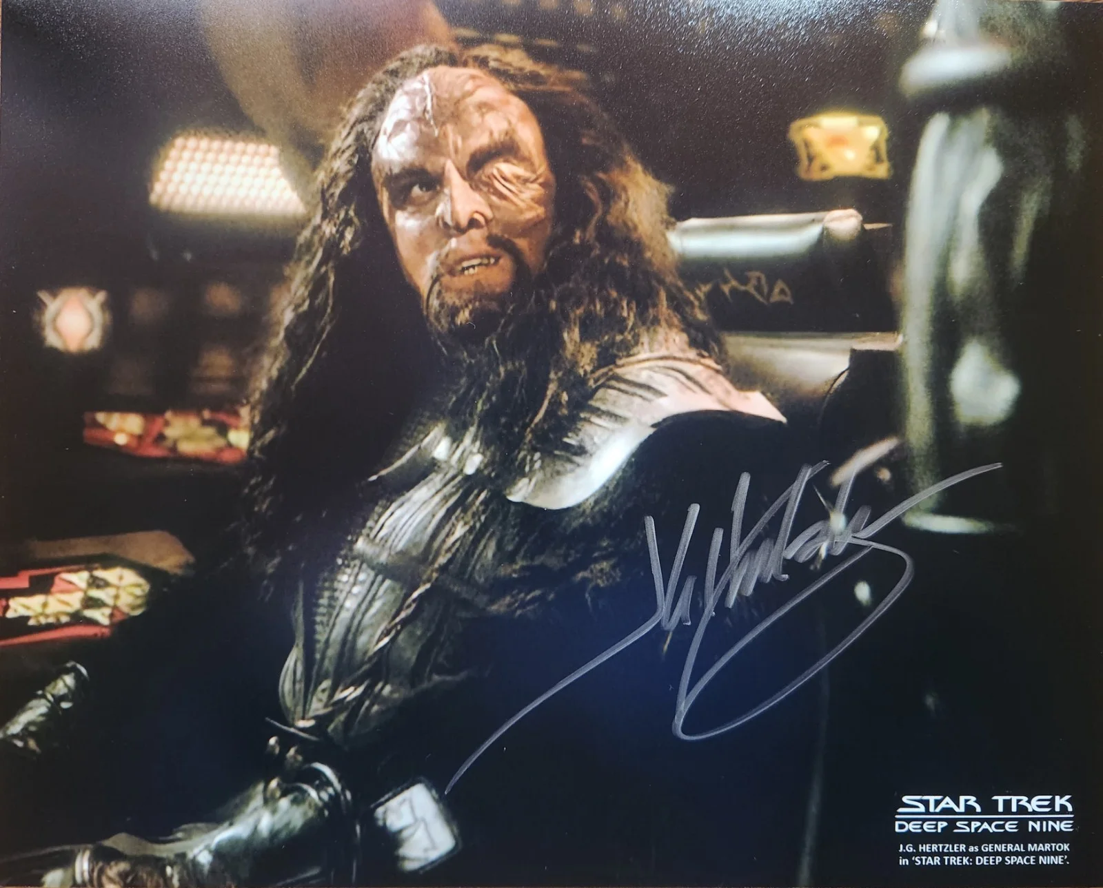 J.G. Hertzler — J.G. Hertzler Star Trek: Deep Space Nine DS9 Signed Martok 8x10 Photo Autograph