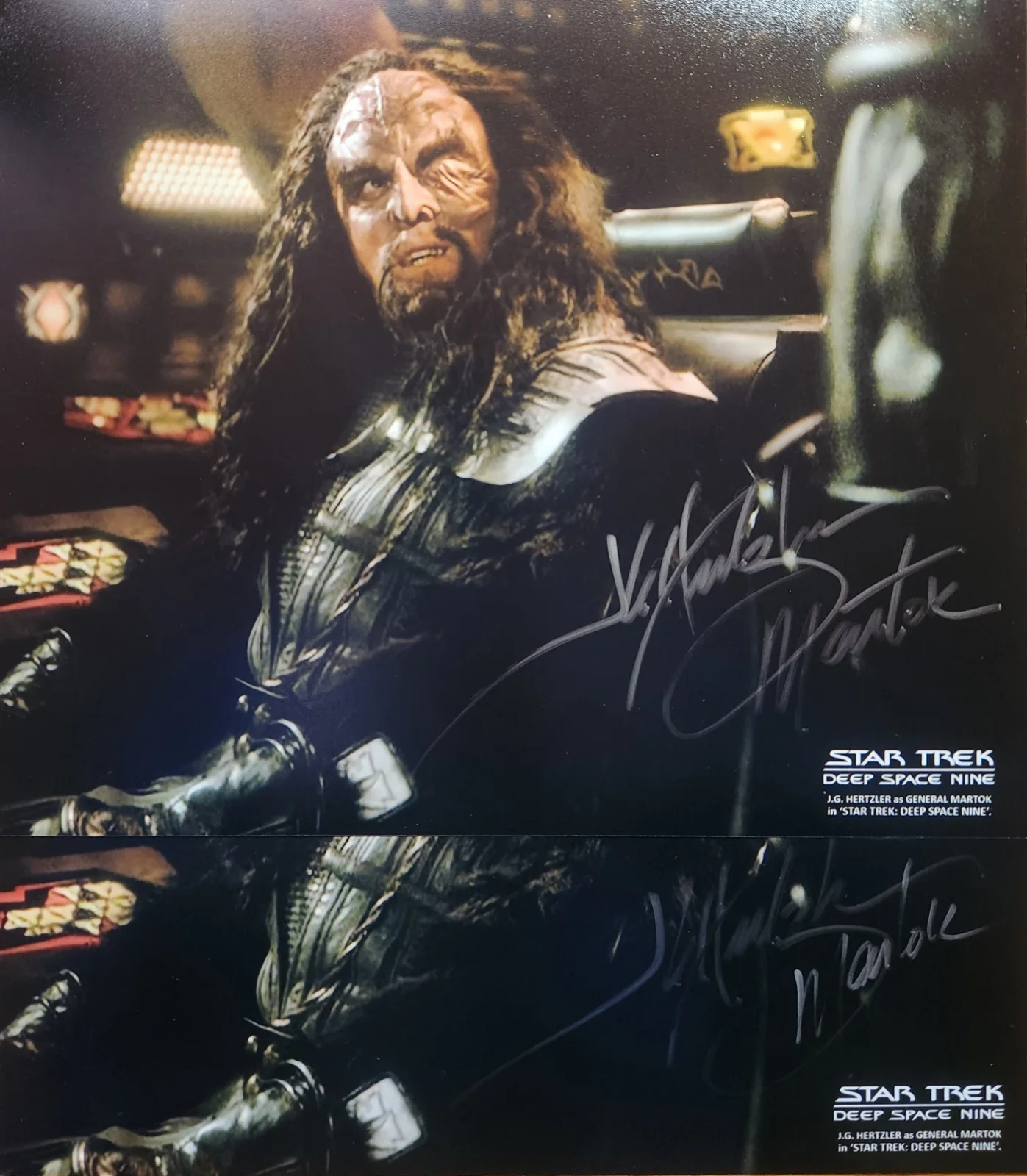 J.G. Hertzler — J.G. Hertzler Star Trek: Deep Space Nine DS9 Signed Martok 8x10 Photo Autograph