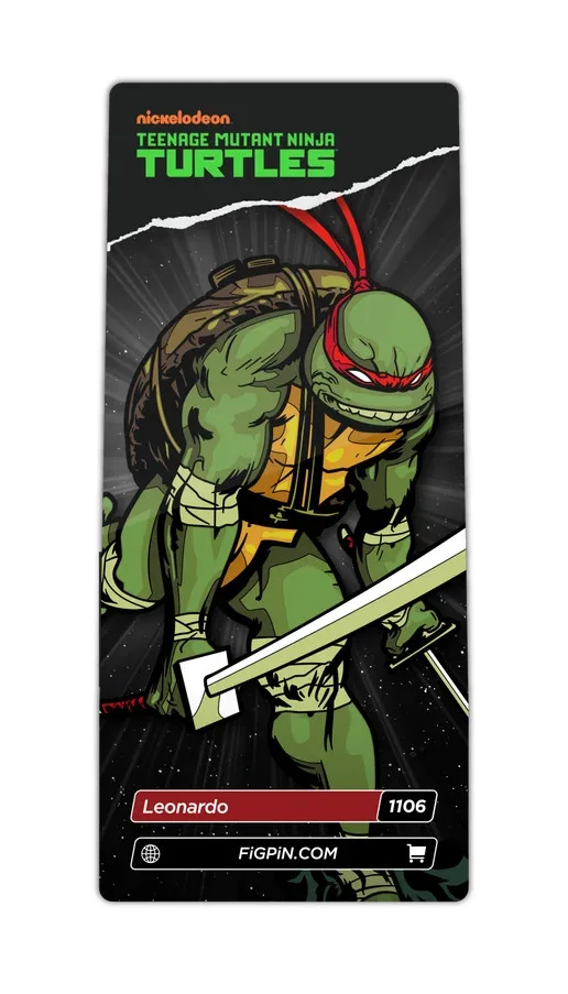 FiGPiN Leonardo (1106) Teenage Mutant Ninja Turtles 3-Inch Enamel Pin, изображение 2