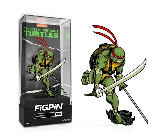 FiGPiN Leonardo (1106) Teenage Mutant Ninja Turtles 3-Inch Enamel Pin, изображение 4