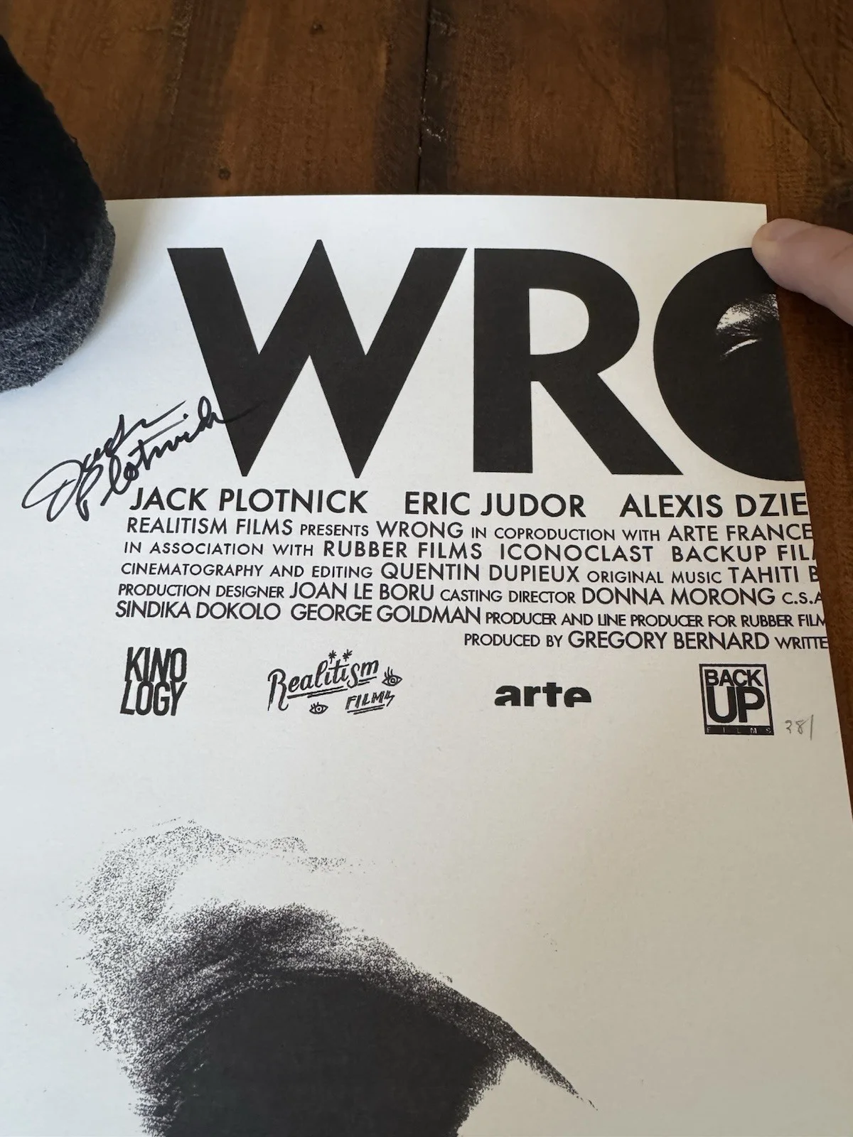 SIGNED 2012 Movie Poster WRONG. Jack Plotnick, Limited And numbered 28/190, image 5