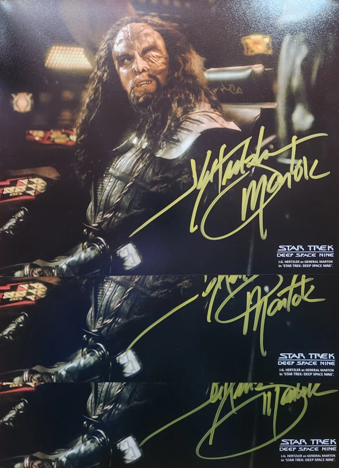 J.G. Hertzler — J.G. Hertzler Star Trek: Deep Space Nine DS9 Signed Martok 8x10 Photo Autograph