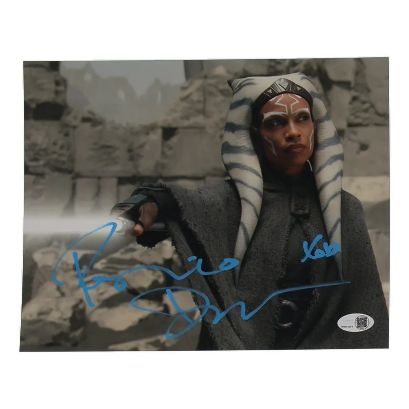 Rosario Dawson — Rosario Dawson as "Ahsoka" Signed 8x10 Photo (JSA) Tano-Mandalorian