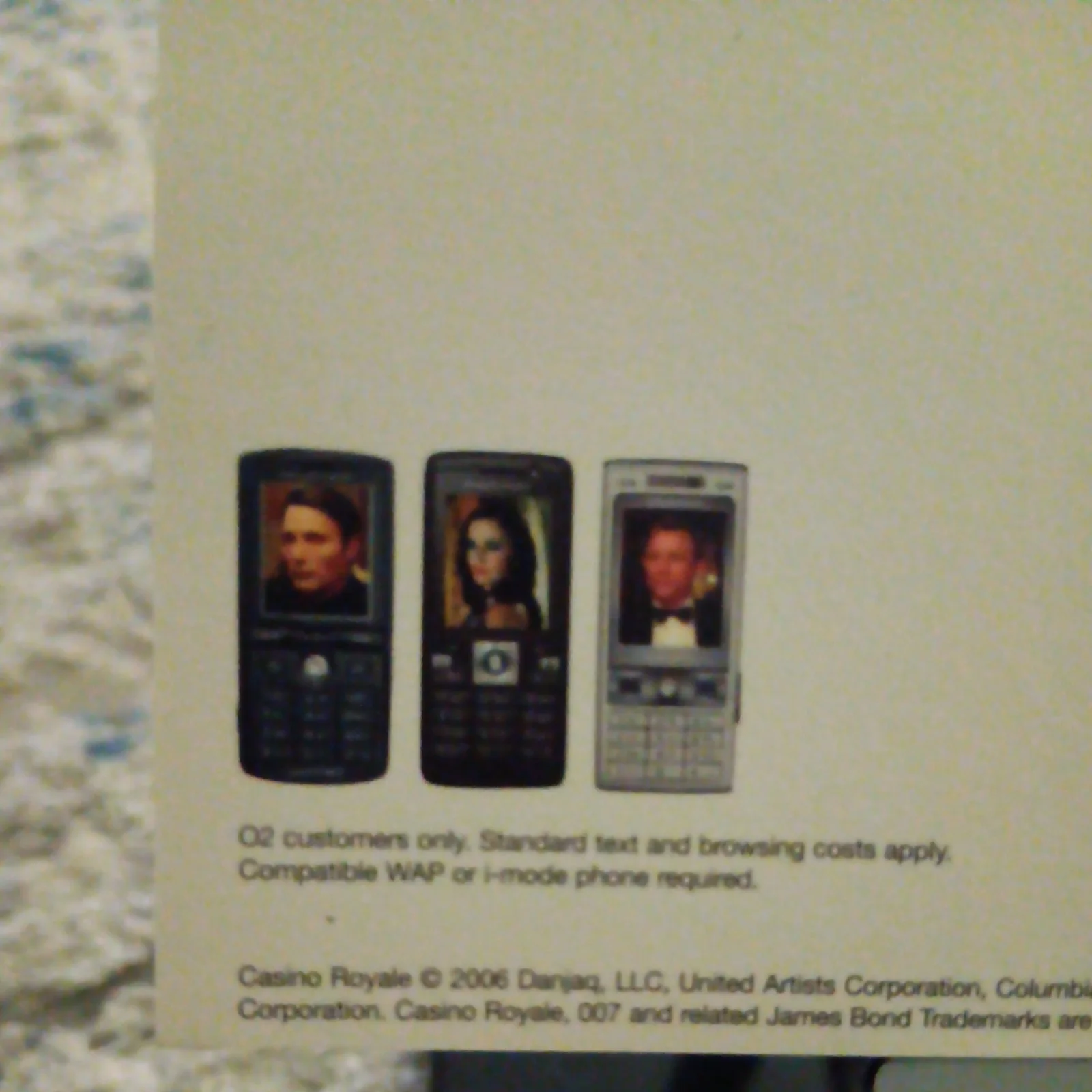 James Bond Casino Royale 2006 Original Cinema Movie Postcard, Rare, изображение 3