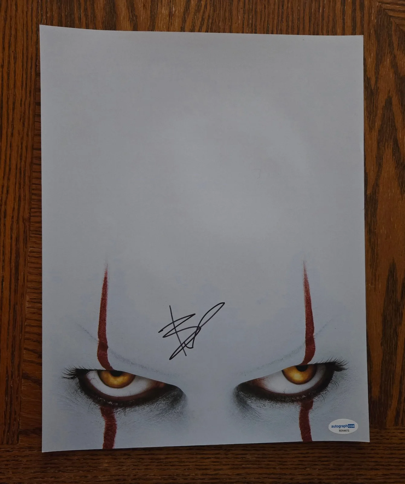 Bill Skarsgard — Bill Skarsgard Signed IT 11x14 - Pennywise (ACOA COA)