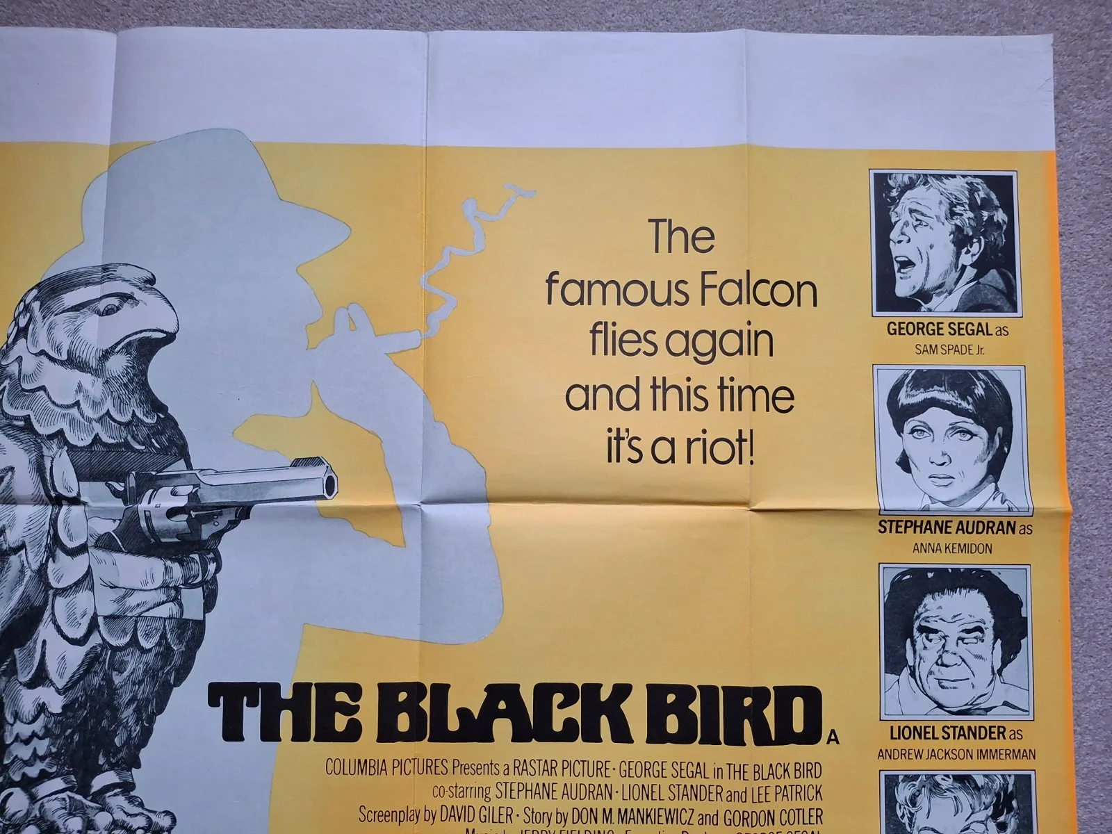 The Black Bird Original Film Cinema Movie Quad Poster George Segal 40 by 30 inch, изображение 3