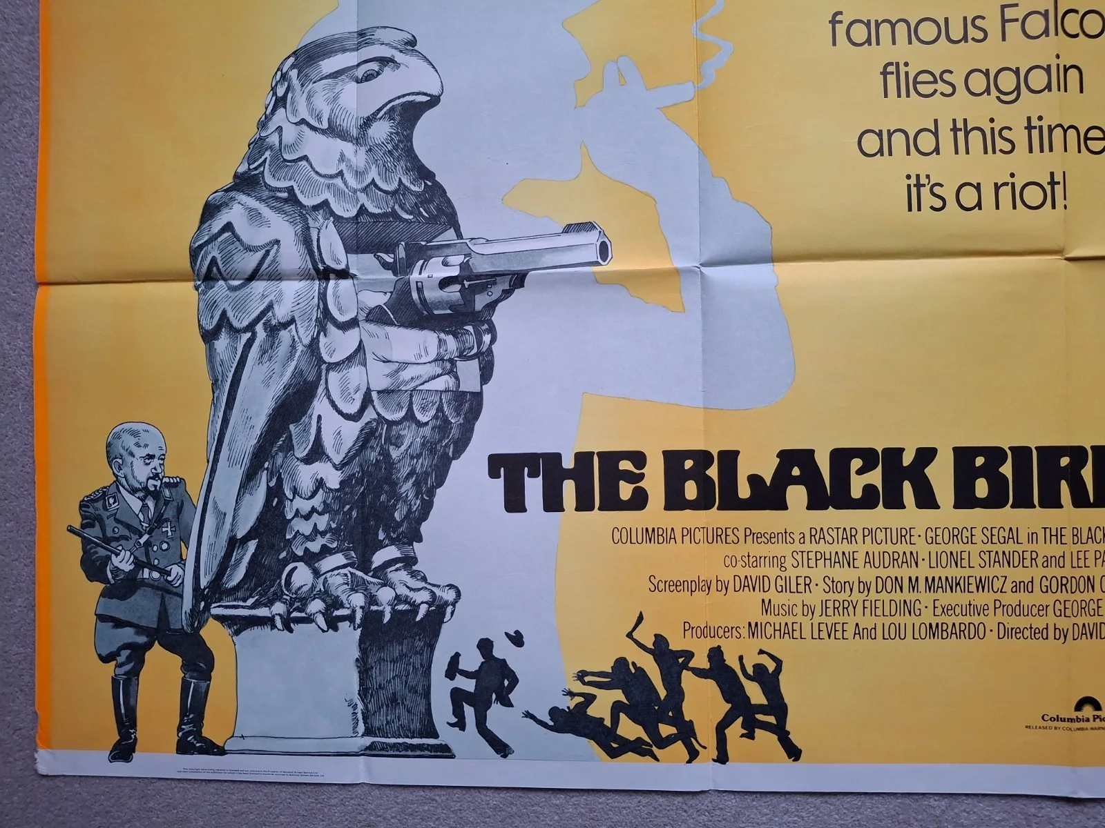 The Black Bird Original Film Cinema Movie Quad Poster George Segal 40 by 30 inch, изображение 5