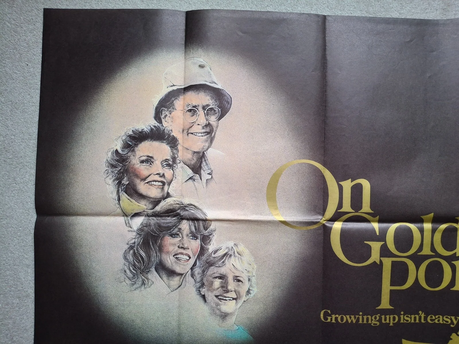 On Golden Pond Original Film Cinema Movie Quad Poster Katharine Hepburn, изображение 2