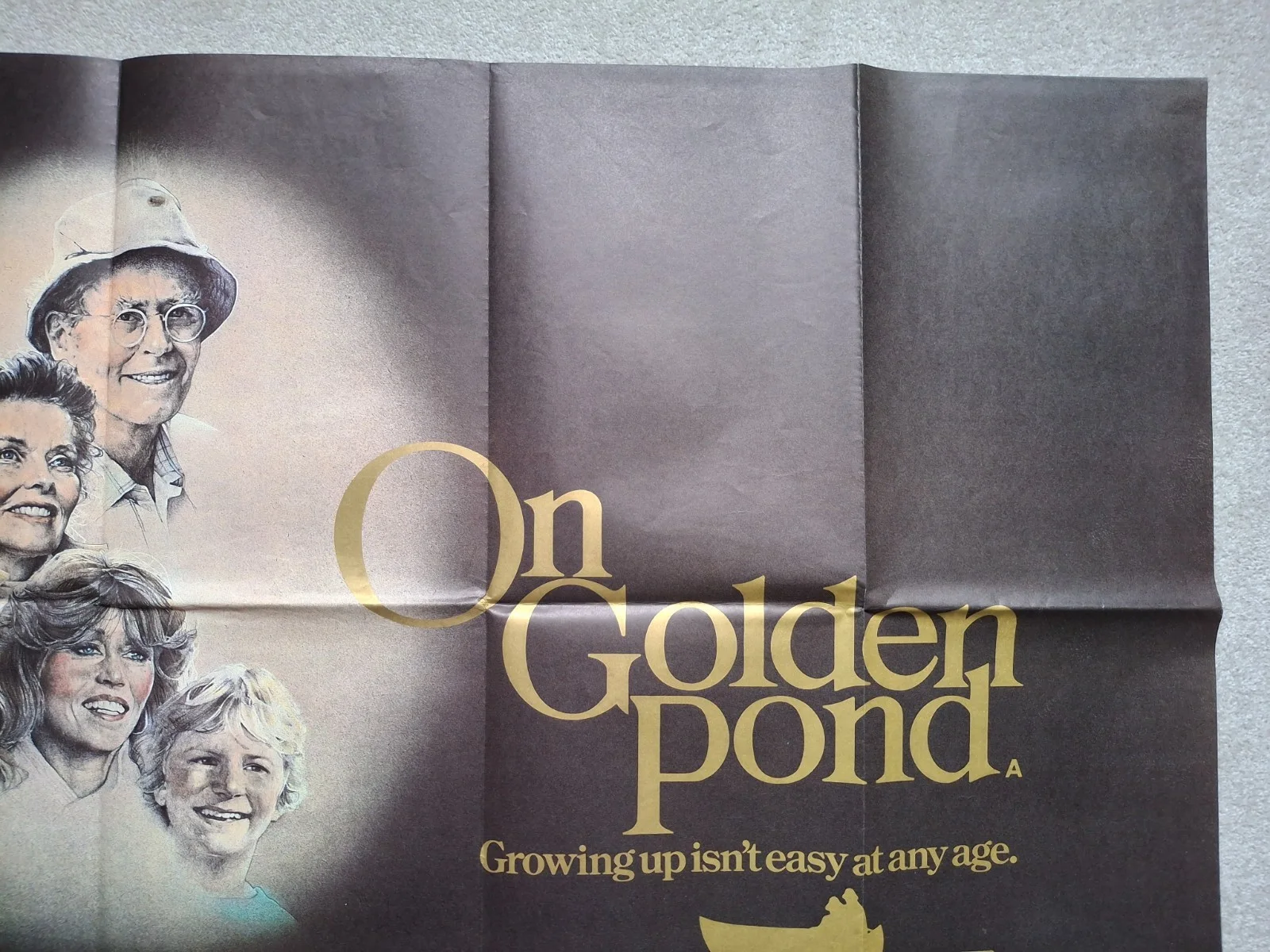 On Golden Pond Original Film Cinema Movie Quad Poster Katharine Hepburn, изображение 3