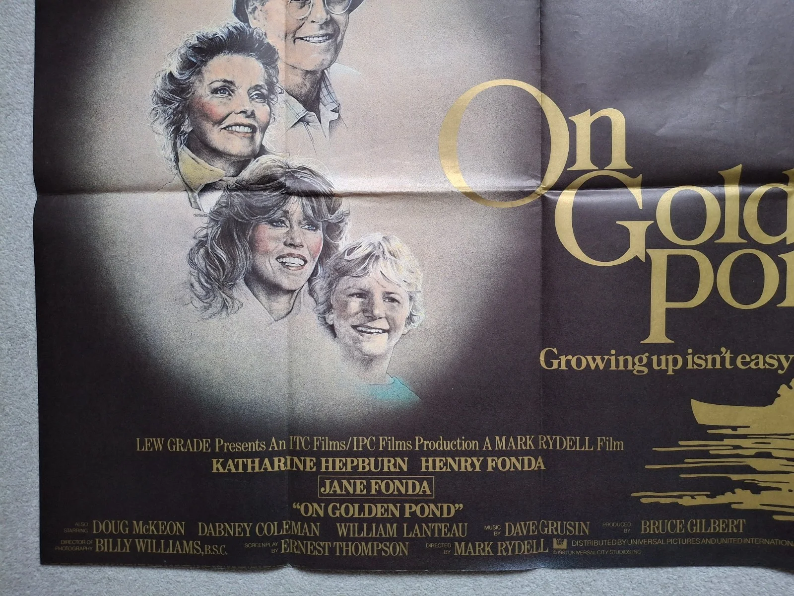 On Golden Pond Original Film Cinema Movie Quad Poster Katharine Hepburn, изображение 5