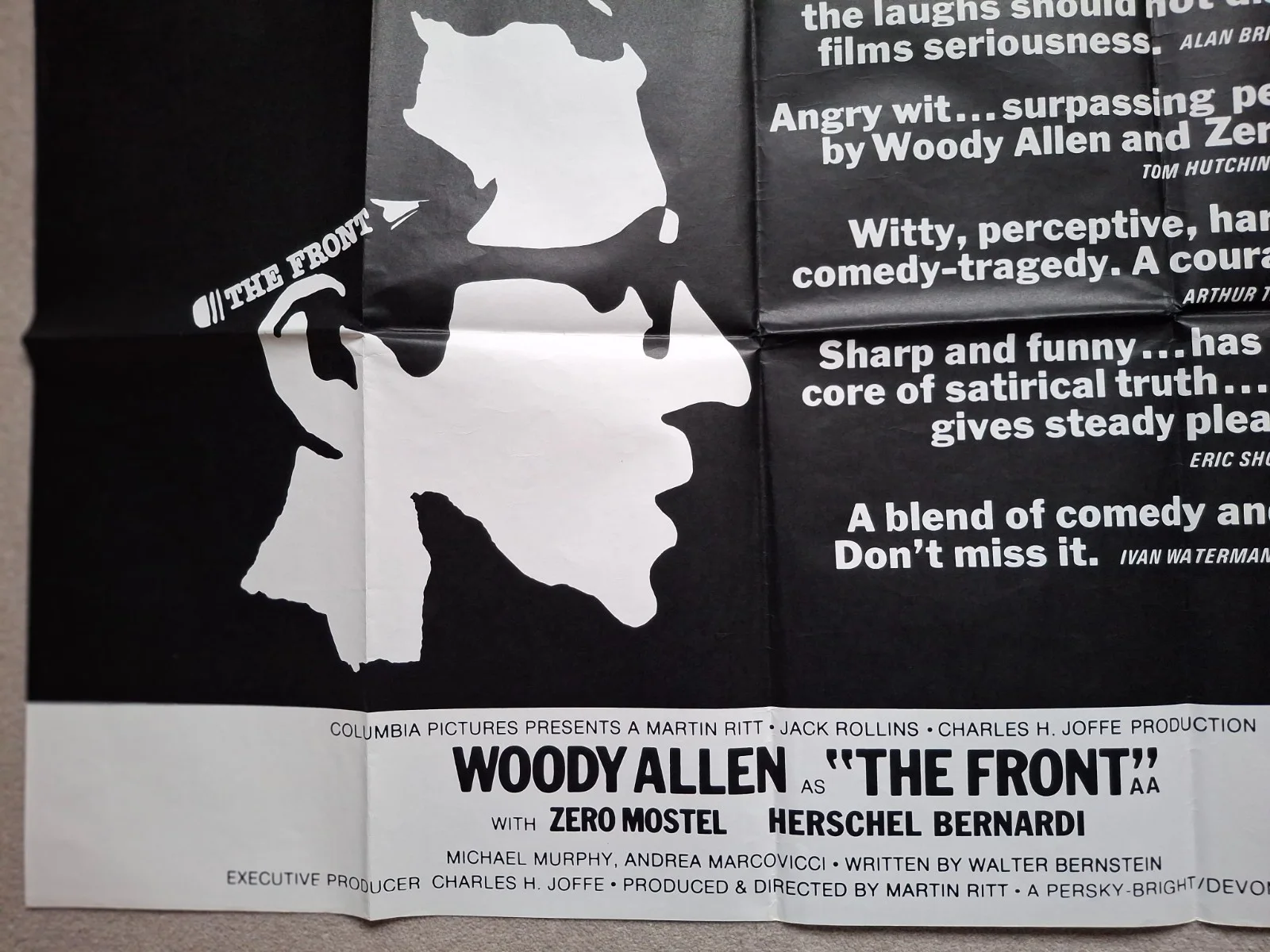The Front Original Film Cinema Movie Quad Poster Woody Allen, изображение 5