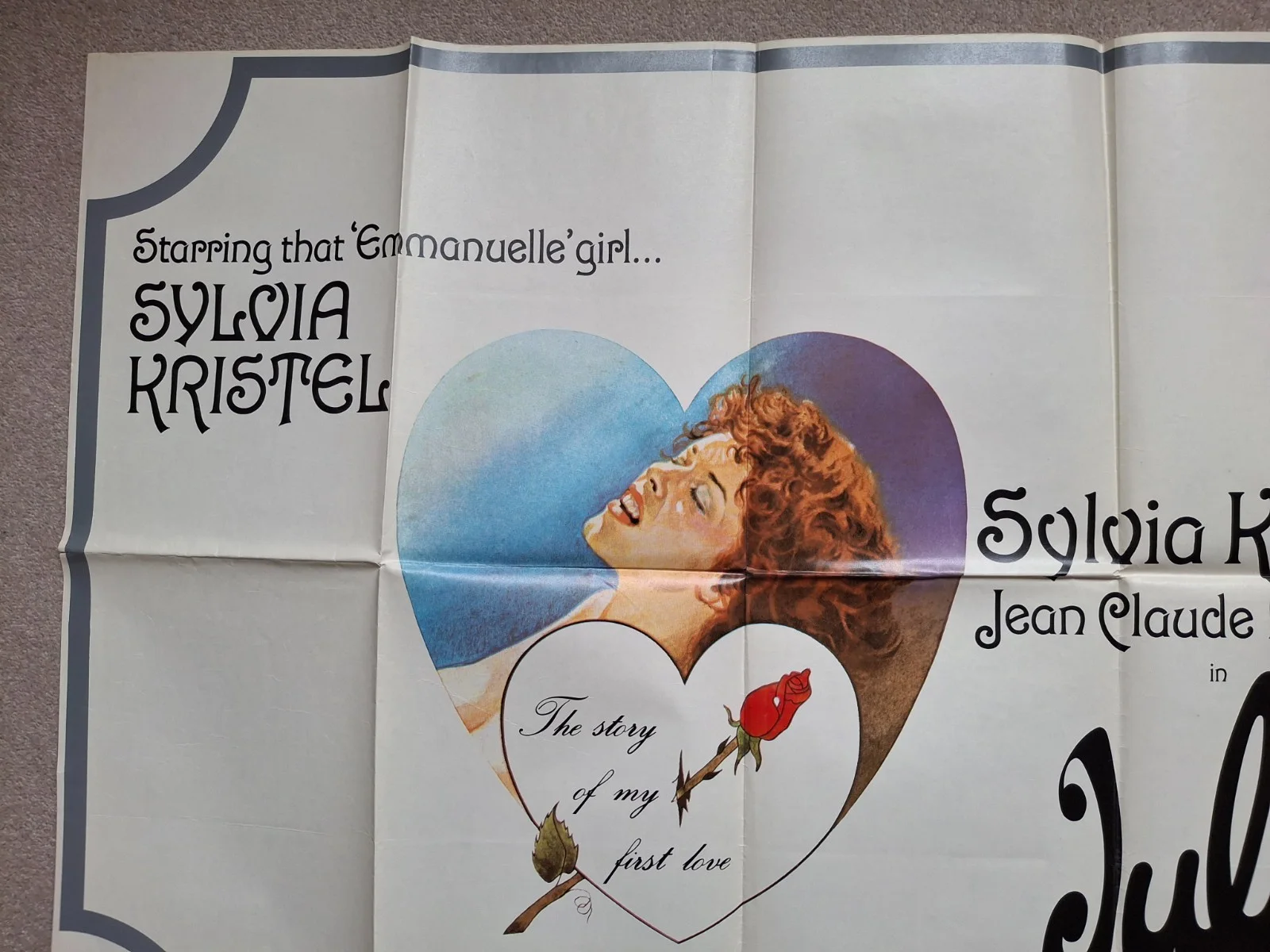 Julia Original Film Cinema Movie Quad Poster Sylvia Kristel, изображение 2