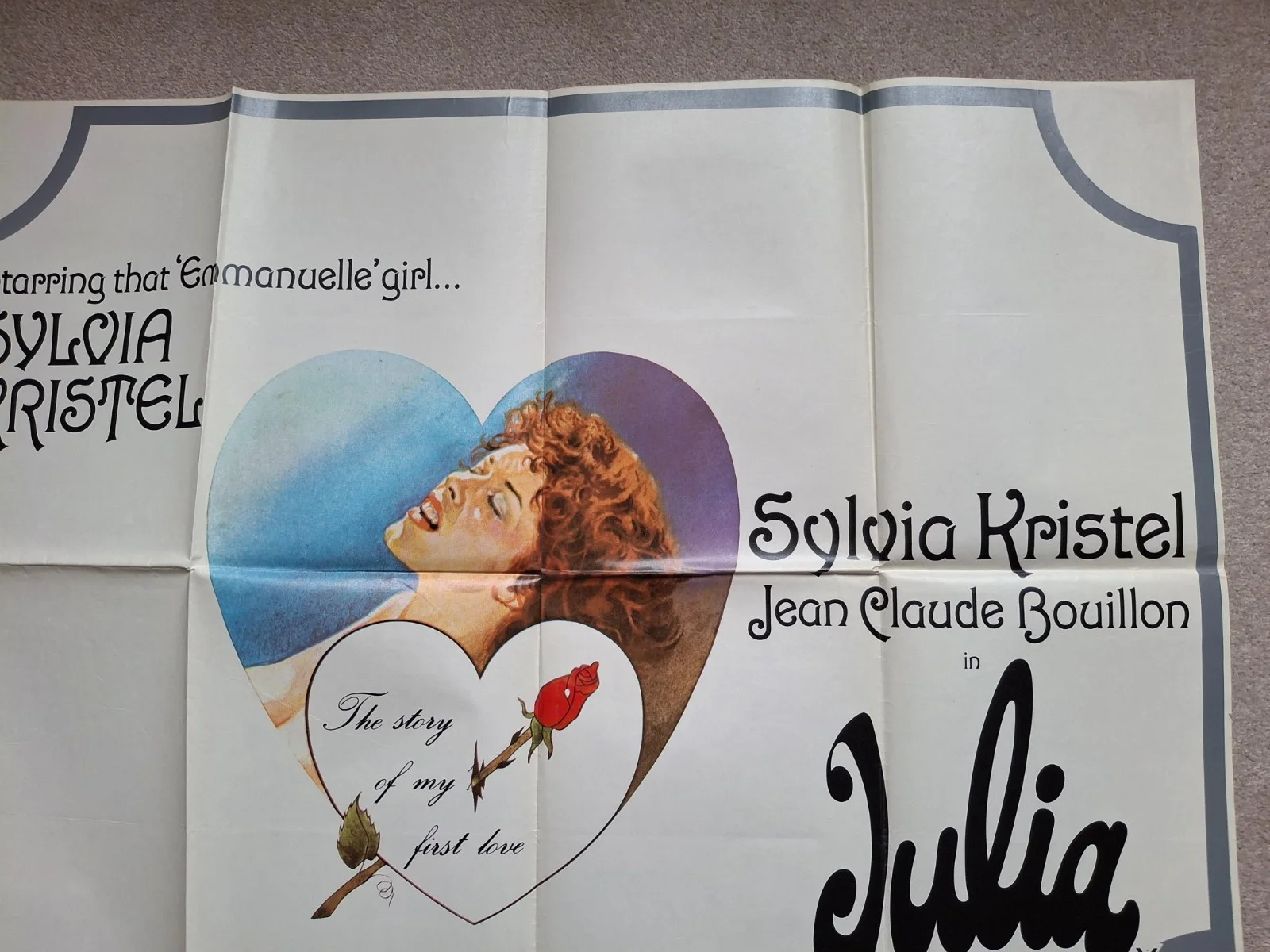 Julia Original Film Cinema Movie Quad Poster Sylvia Kristel, изображение 3
