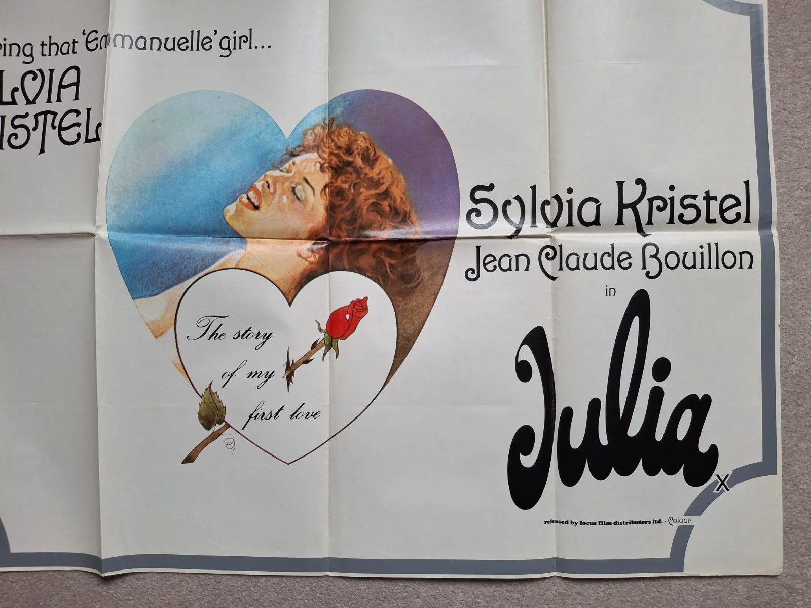 Julia Original Film Cinema Movie Quad Poster Sylvia Kristel, изображение 4