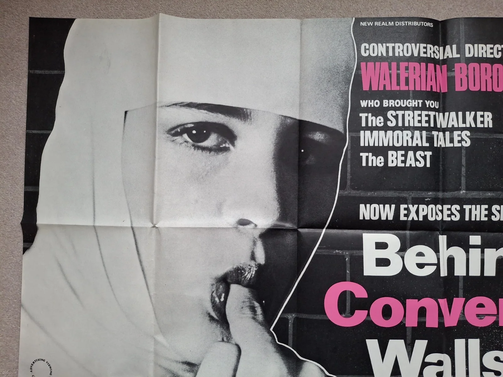 Behind Convent Walls Rare & Original Film Cinema Movie Quad Poster, изображение 2