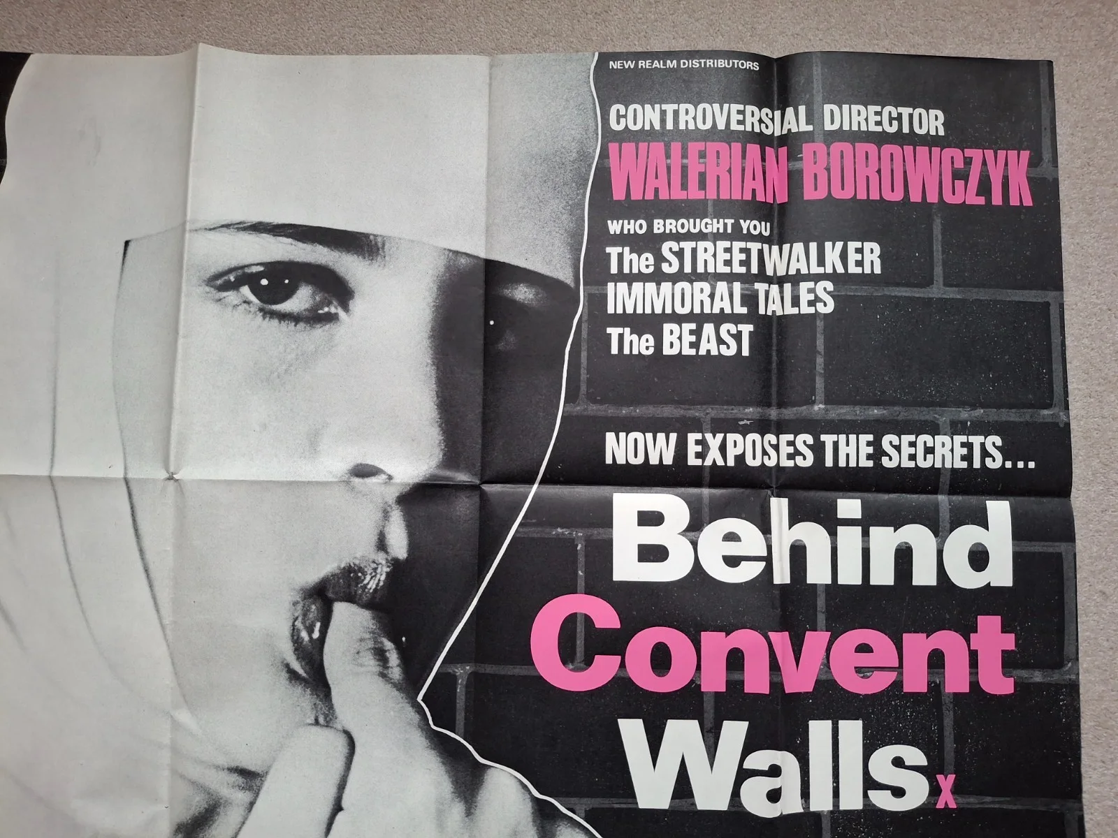 Behind Convent Walls Rare & Original Film Cinema Movie Quad Poster, изображение 3