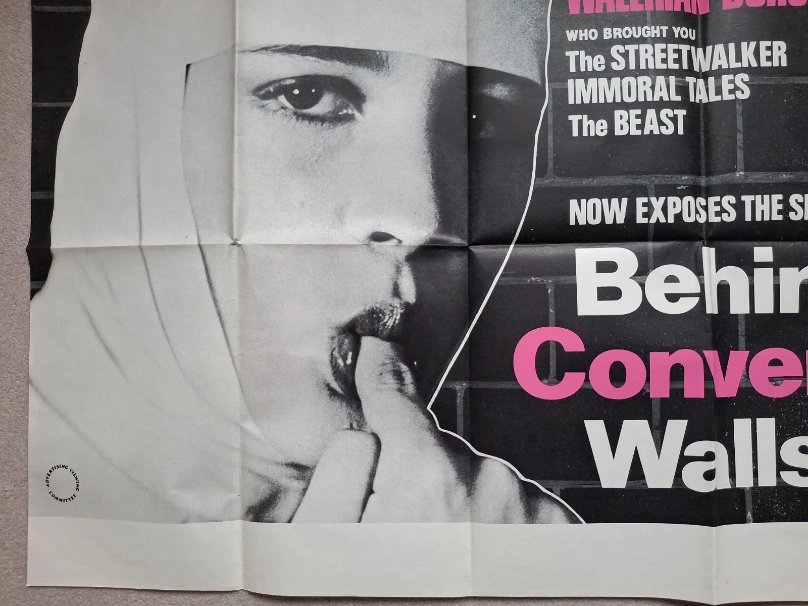 Behind Convent Walls Rare & Original Film Cinema Movie Quad Poster, изображение 5