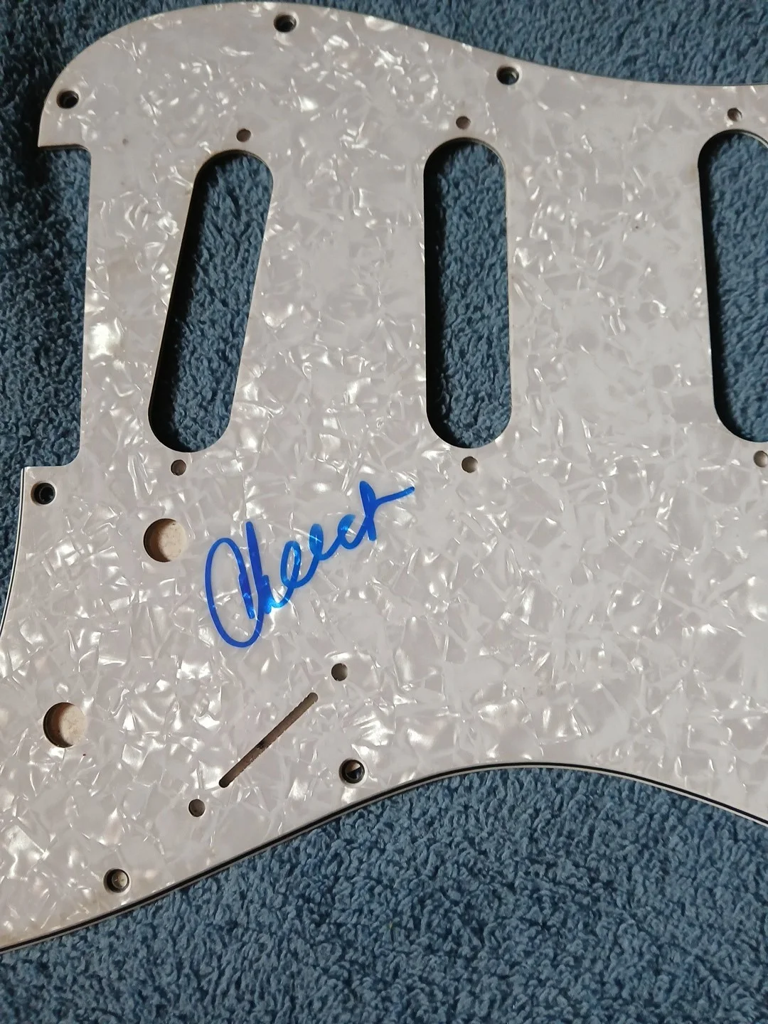 Cheech Marin Hand Signed 🔥 Pickguard 🎸, изображение 3