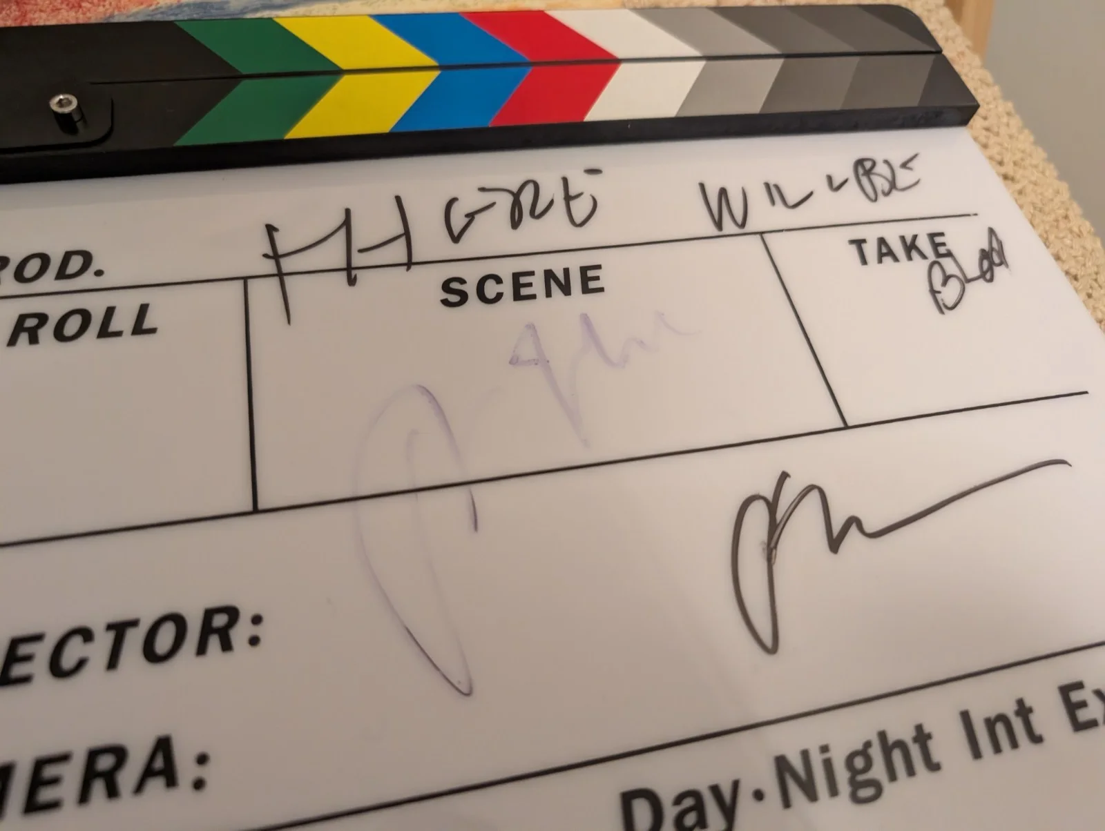 Paul Thomas Anderson Signed Clapperboard There Will Be Blood Exact Video Proof, image 3