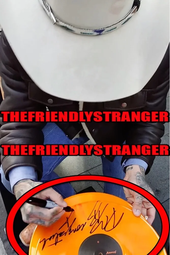 Post Malone — POST MALONE signed "STONEY" Orange Vinyl Record EX PROOF Congratulations Ins JSA, image 4