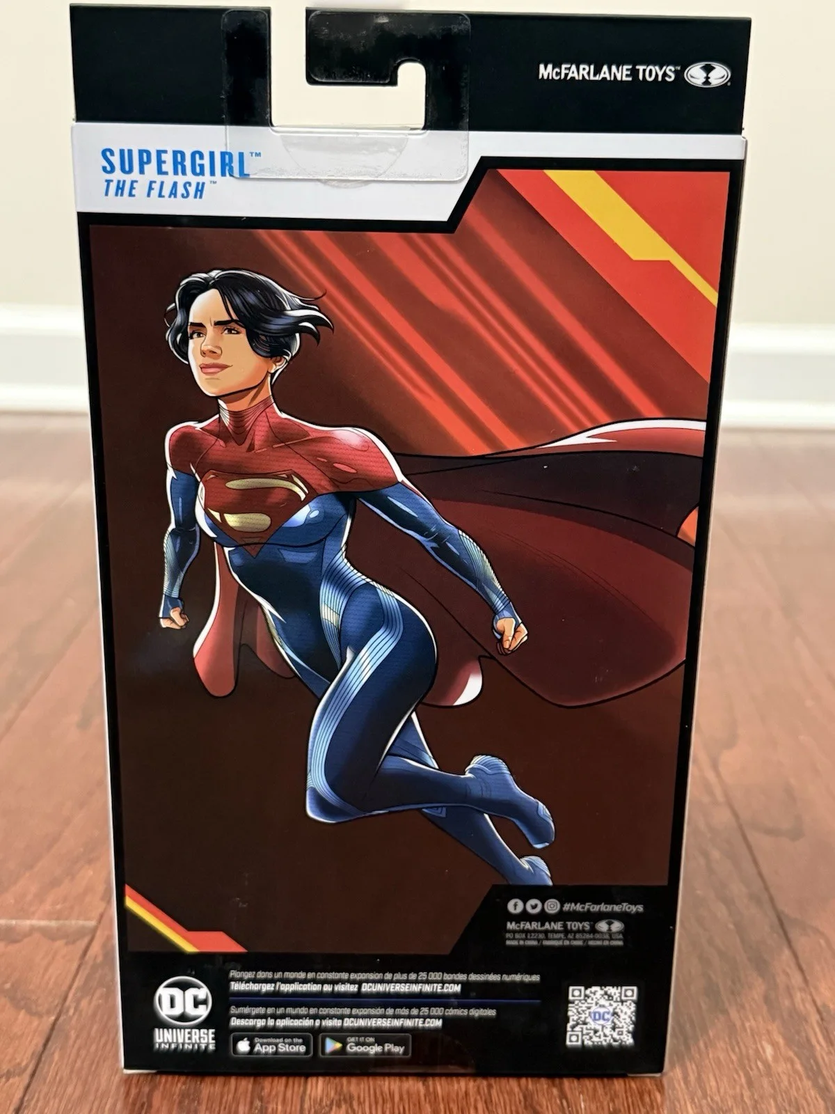 Sasha Calle — Sasha Calle Signed McFarlane The Flash Supergirl 7" Figure CA COA, изображение 3
