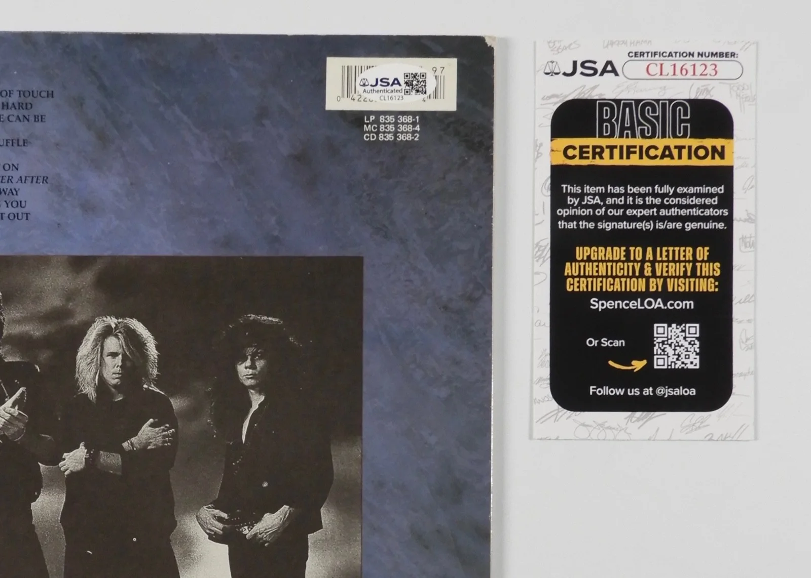 Kingdom Come James Kottak JSA Signed Autograph Album Record LP Vinyl, изображение 3