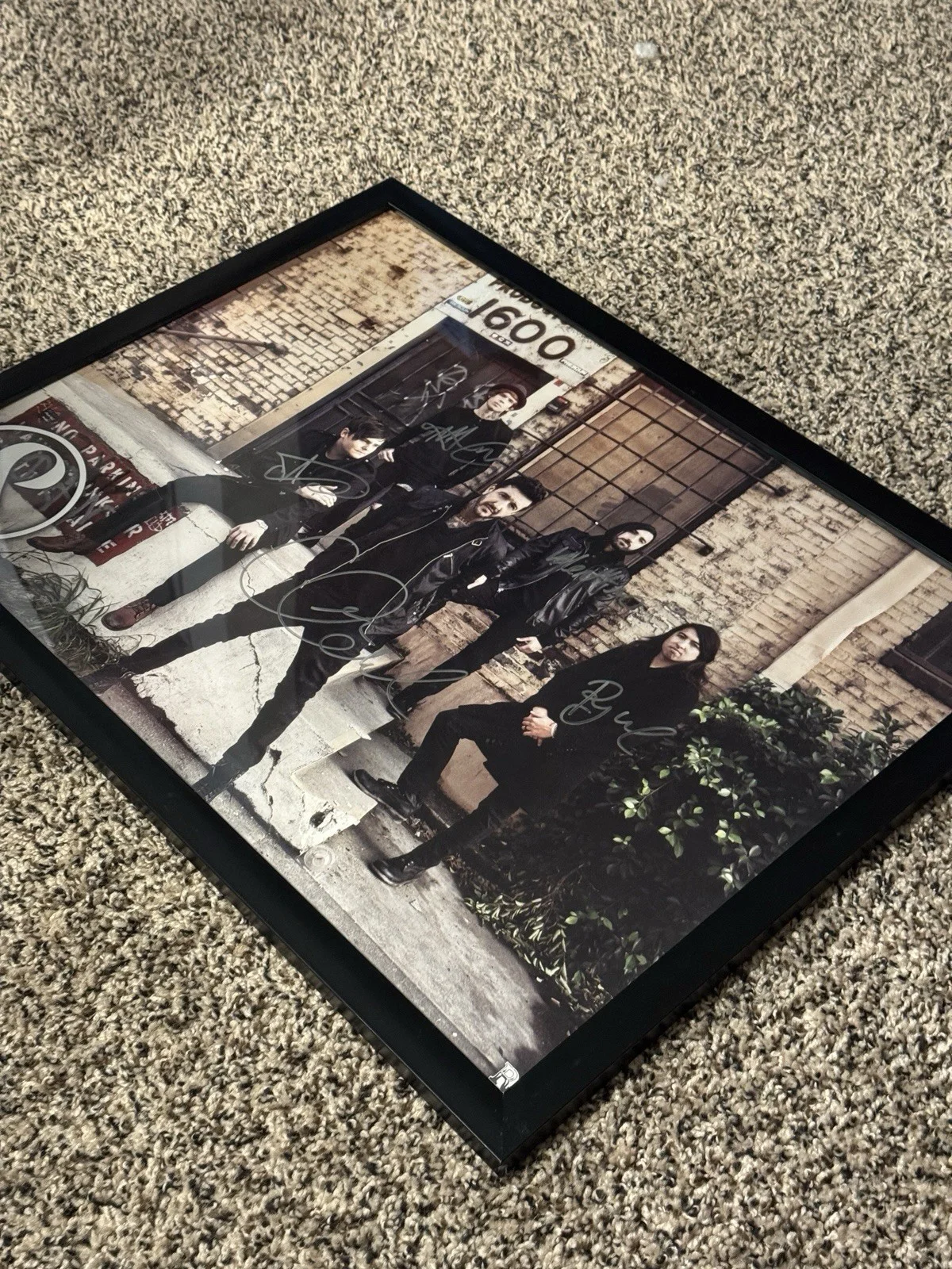 Framed Autographed Of Mice & Men Poster From “Restoring Force” Album, image 3